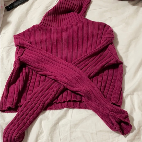 Long sleeve turtleneck crop top - Picture 2 of 2